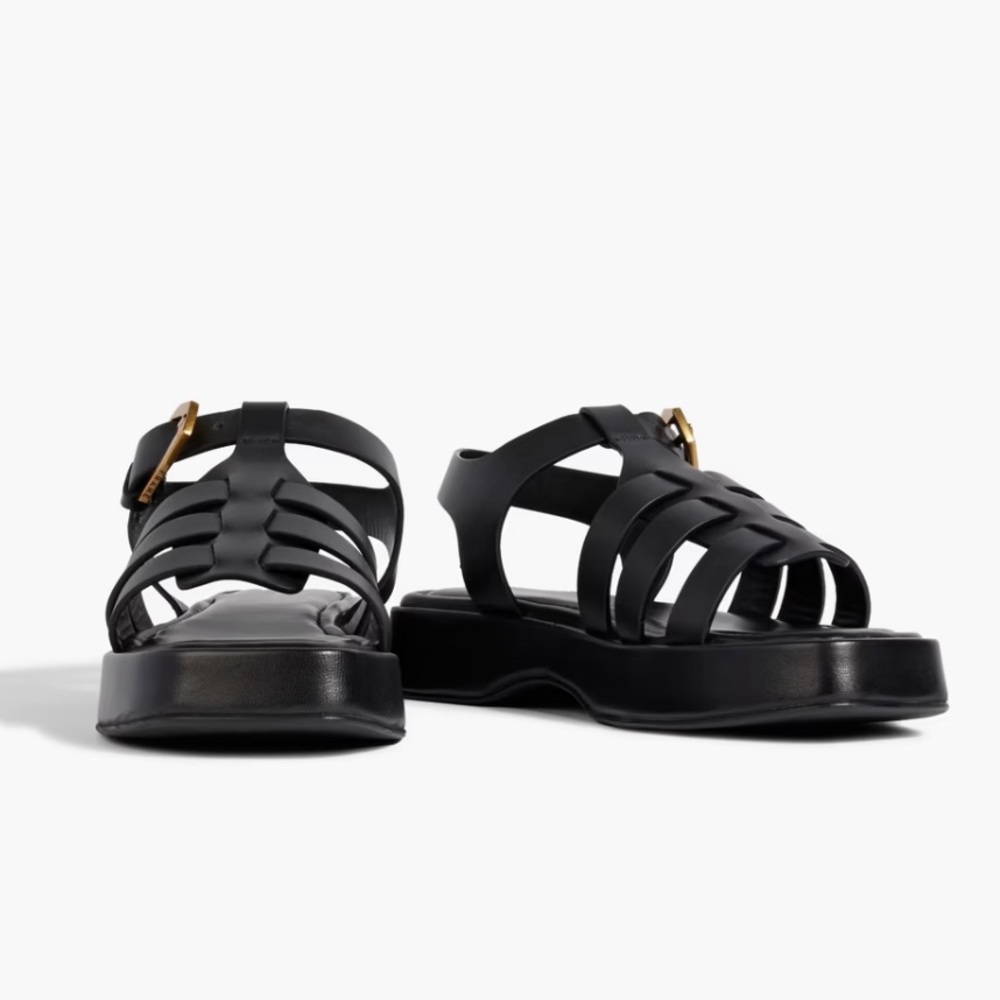 Frame Le Fisherman Leather Sandals Size 38.5 (US 8.5)